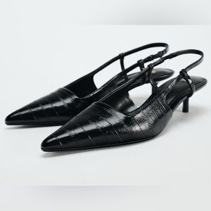 Slingback kitten heel size 39